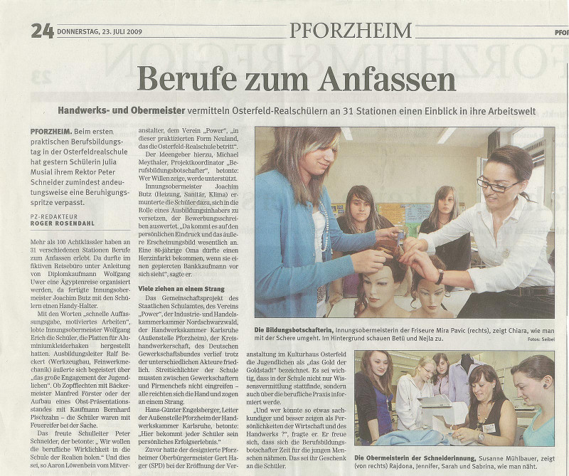 Berufe zum Anfassen